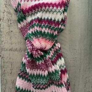 Missoni Pink and Green Knit Headband